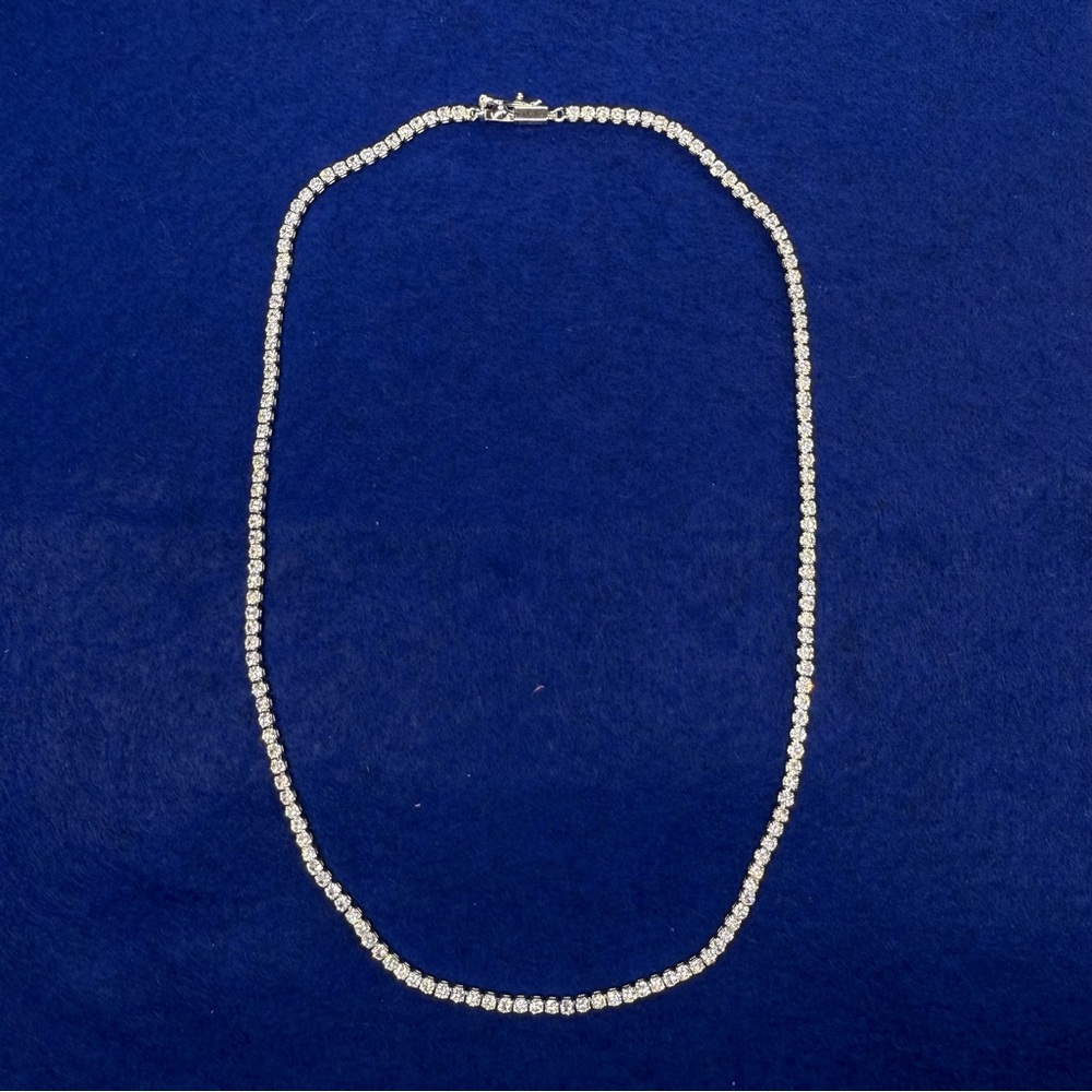 LUV AJ The Prong-set Tennis Necklace, NWT